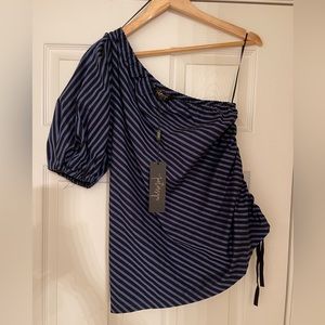 Petersyn one shoulder top size M NWT